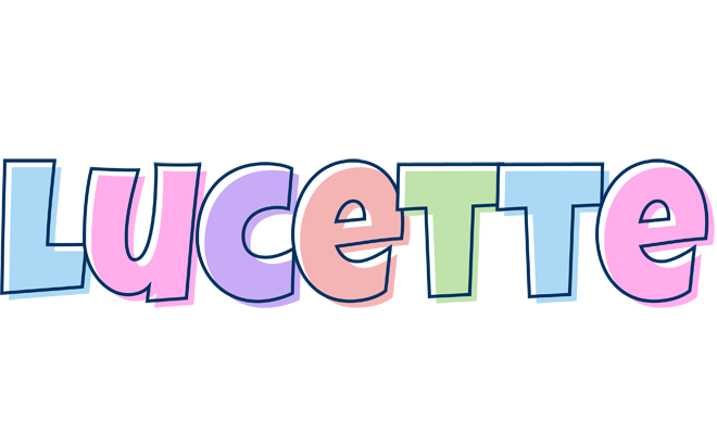 Lucette pastel logo