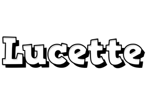 Lucette snowing logo