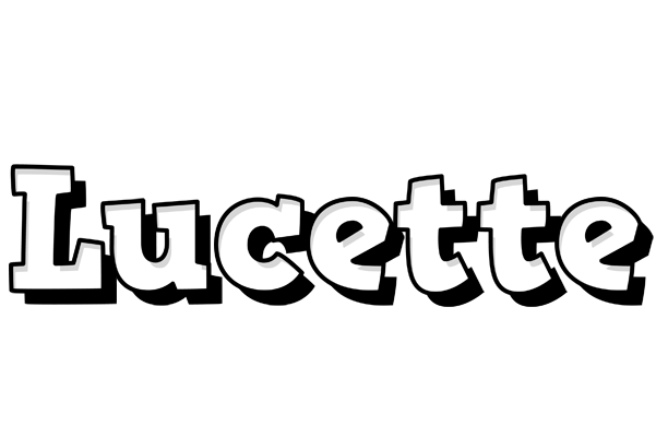 Lucette snowing logo