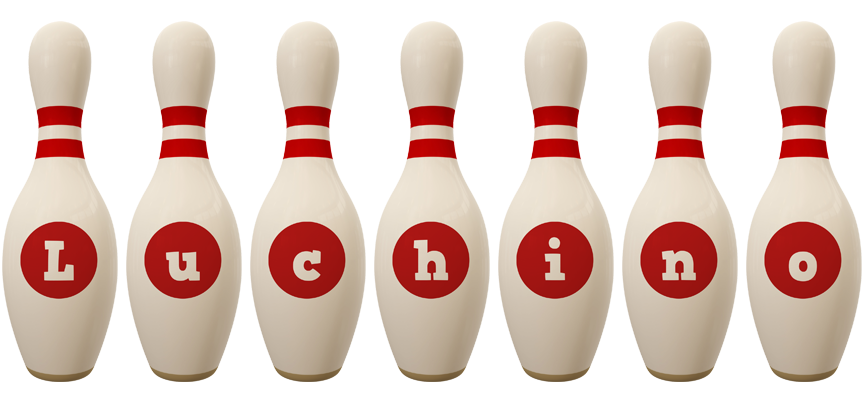 Luchino bowling-pin logo