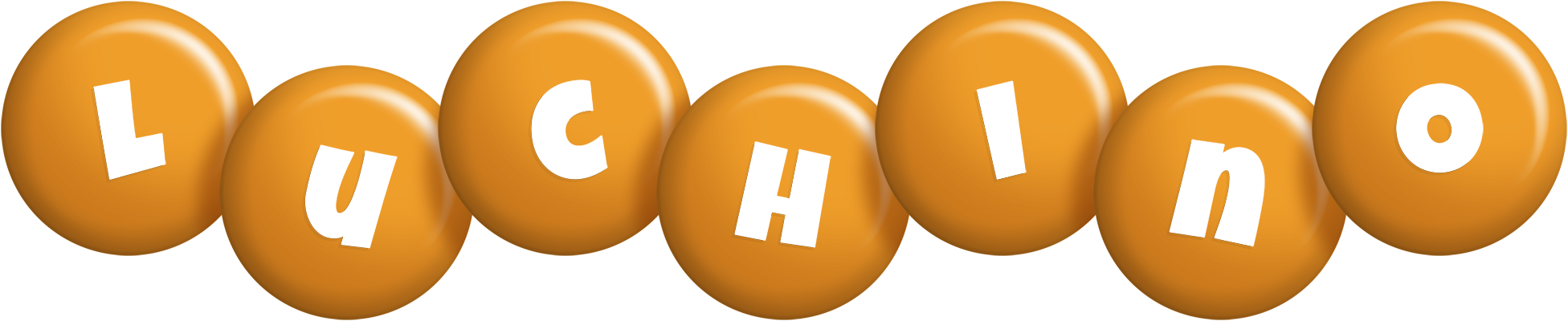 Luchino candy-orange logo