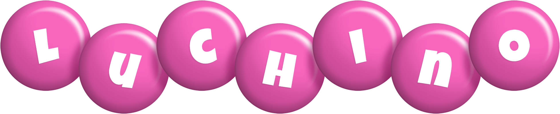 Luchino candy-pink logo