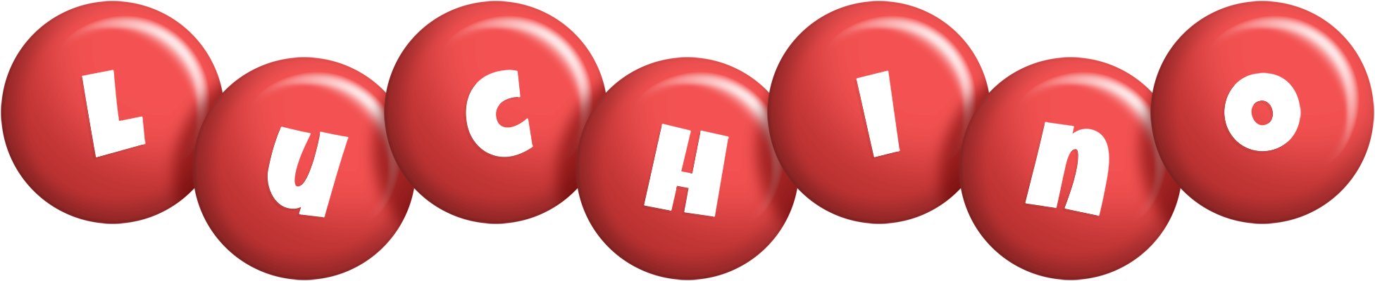Luchino candy-red logo