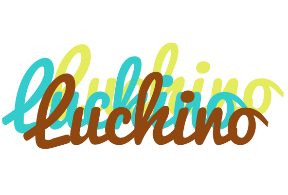 Luchino cupcake logo