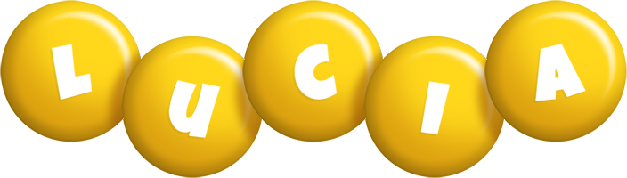 Lucia candy-yellow logo