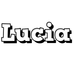 Lucia snowing logo