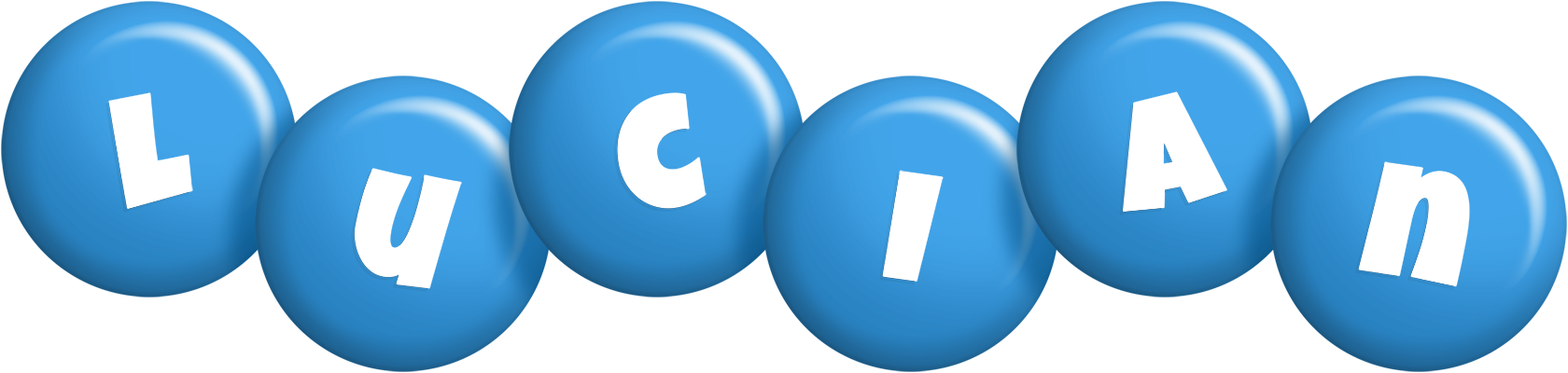 Lucian candy-blue logo