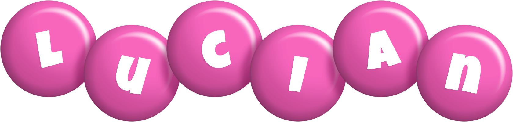 Lucian candy-pink logo