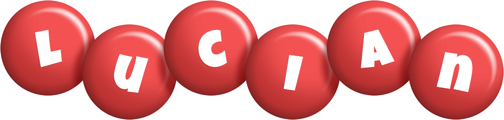 Lucian candy-red logo