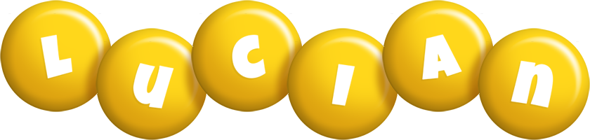 Lucian candy-yellow logo