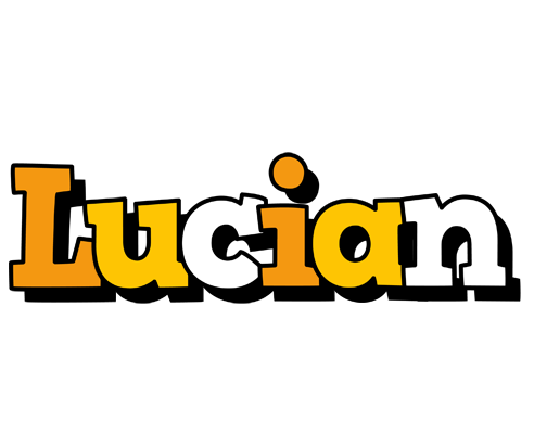 Lucian cartoon logo