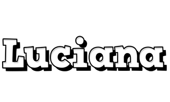 Luciana snowing logo