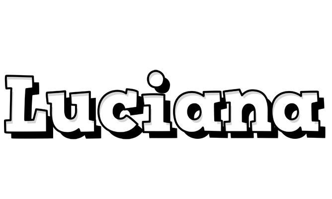 Luciana snowing logo