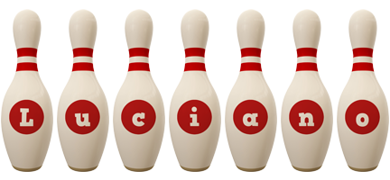 Luciano bowling-pin logo
