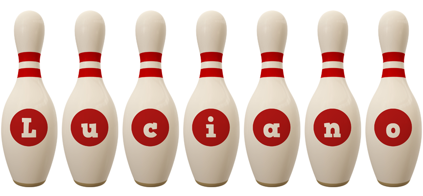 Luciano bowling-pin logo