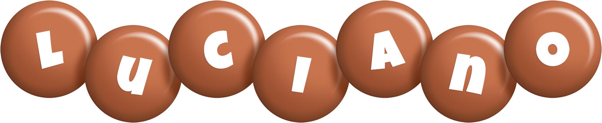 Luciano candy-brown logo