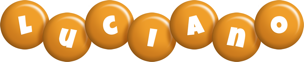 Luciano candy-orange logo