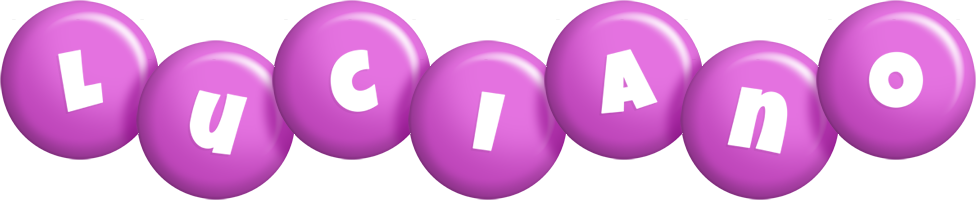 Luciano candy-purple logo