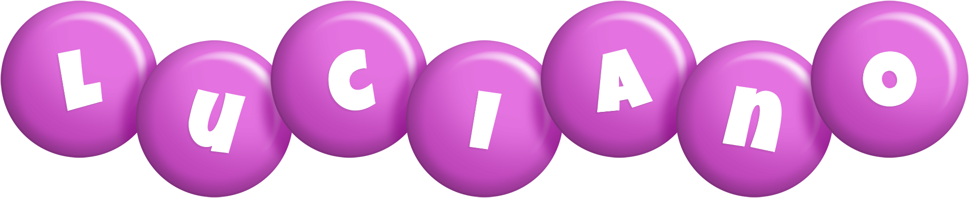 Luciano candy-purple logo