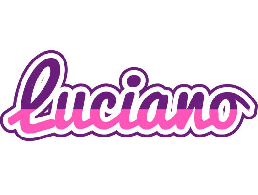 Luciano cheerful logo