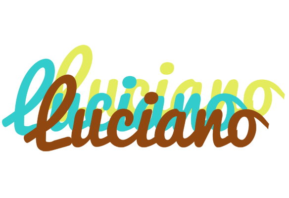 Luciano cupcake logo