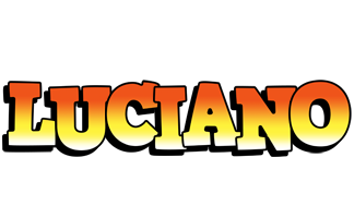 Luciano sunset logo