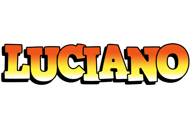 Luciano sunset logo