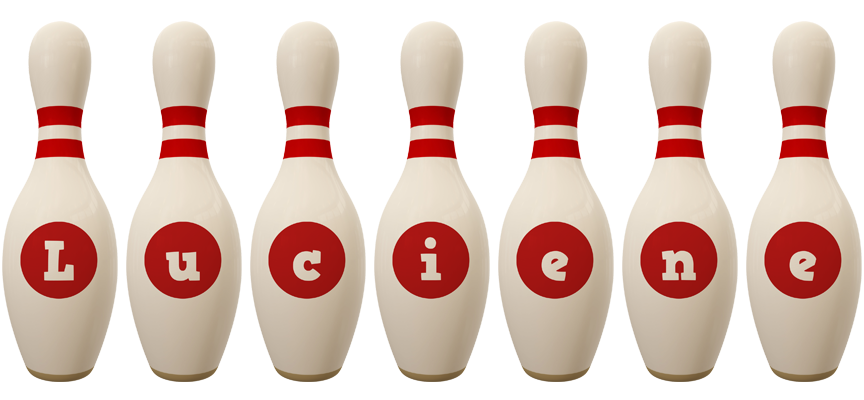 Luciene bowling-pin logo