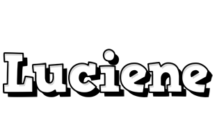 Luciene snowing logo
