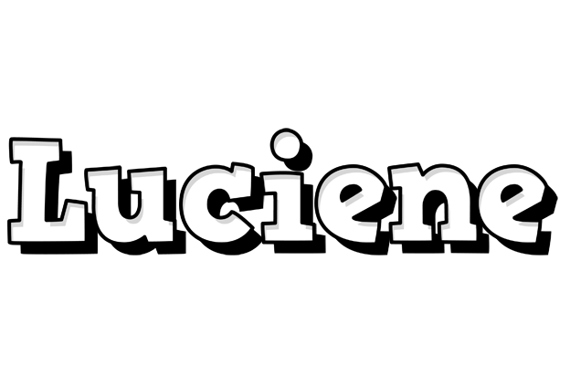 Luciene snowing logo