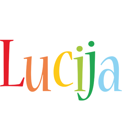 Lucija birthday logo