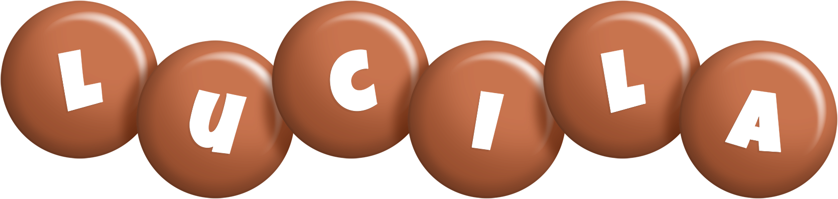 Lucila candy-brown logo