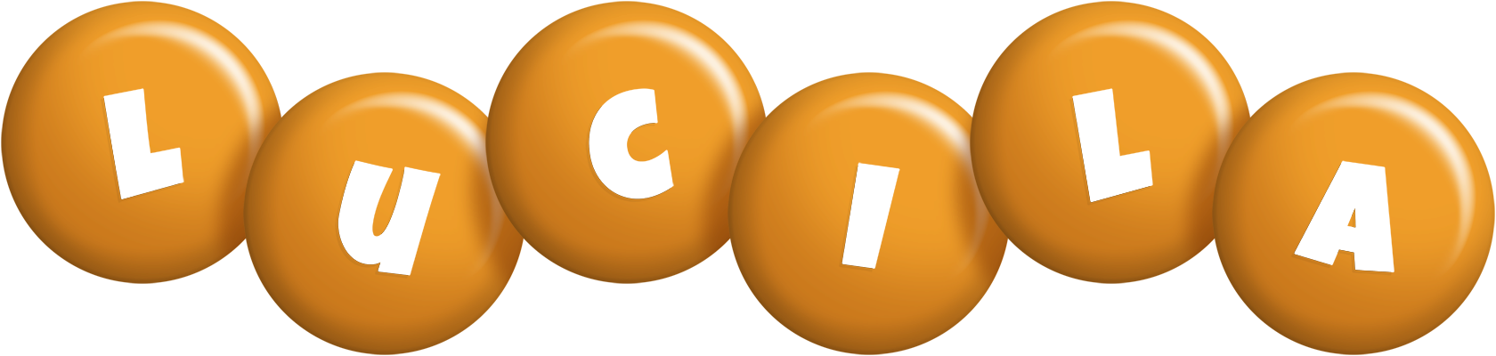 Lucila candy-orange logo
