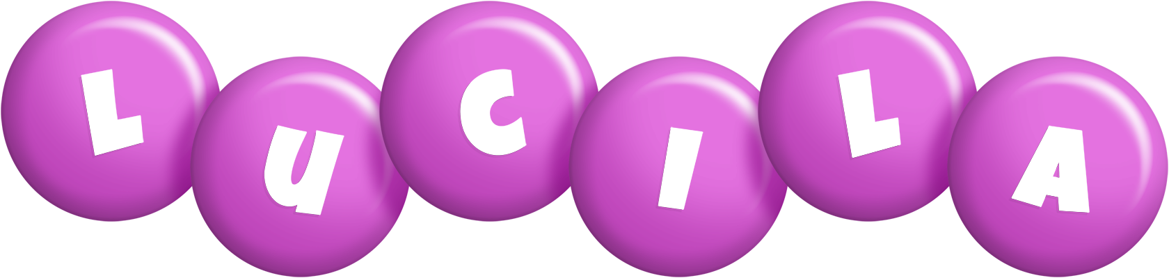 Lucila candy-purple logo