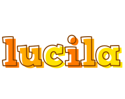 Lucila desert logo