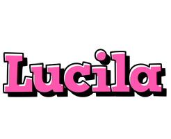 Lucila girlish logo