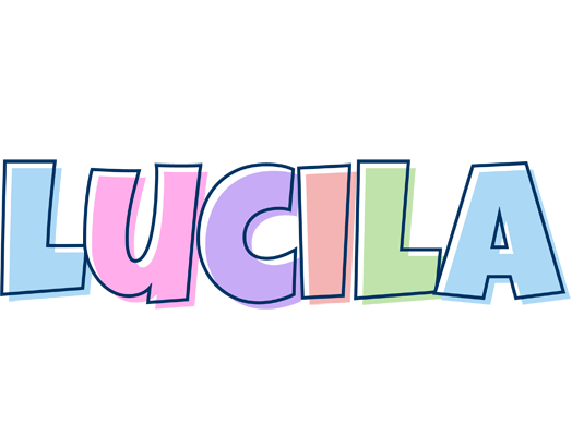 Lucila pastel logo