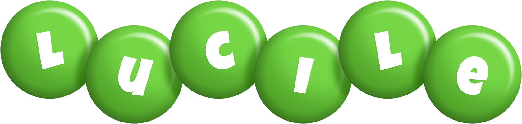 Lucile candy-green logo