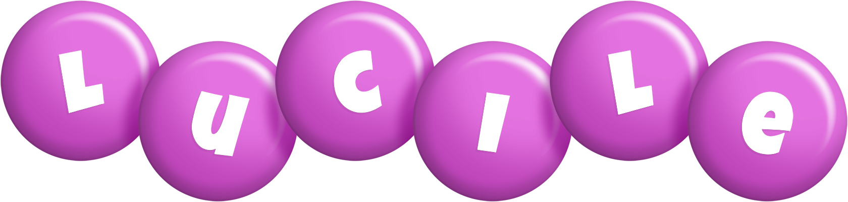Lucile candy-purple logo
