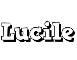 Lucile snowing logo