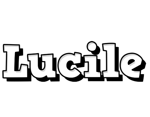 Lucile snowing logo