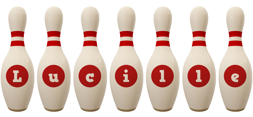 Lucille bowling-pin logo