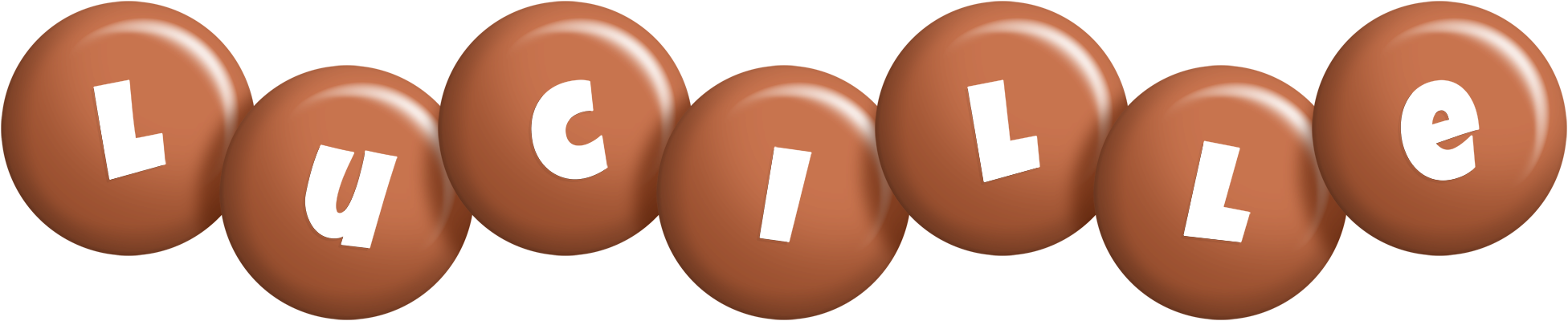 Lucille candy-brown logo