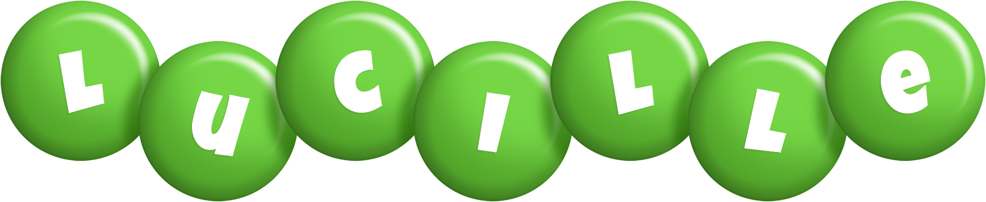 Lucille candy-green logo