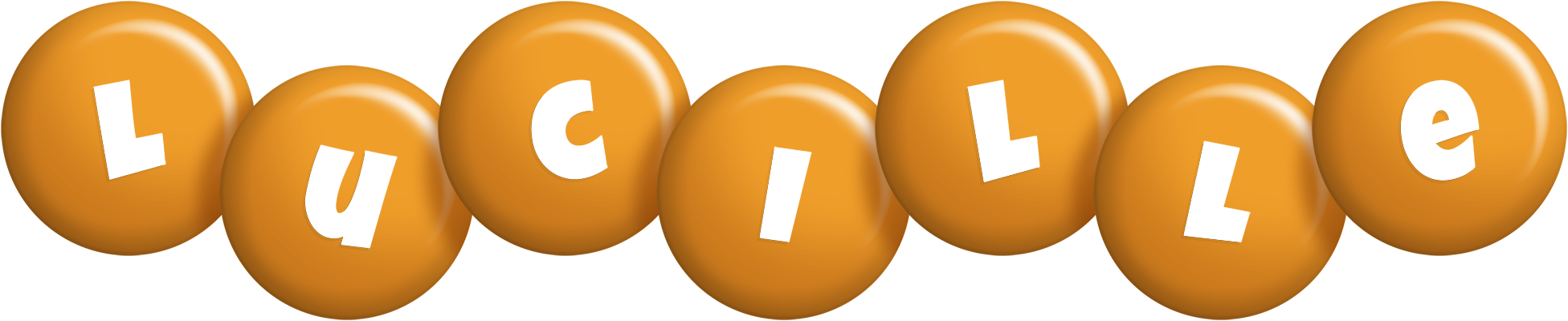 Lucille candy-orange logo