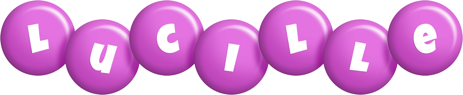 Lucille candy-purple logo