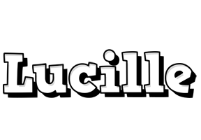 Lucille snowing logo