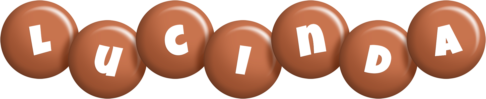 Lucinda candy-brown logo