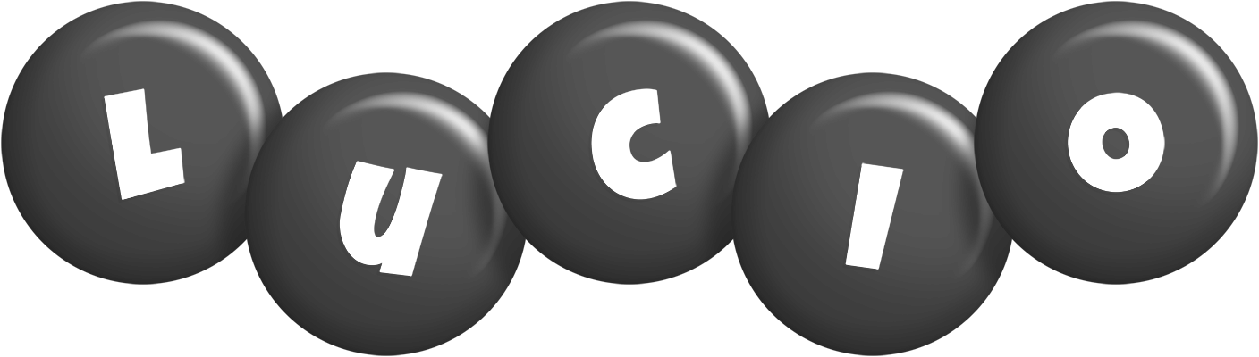 Lucio candy-black logo