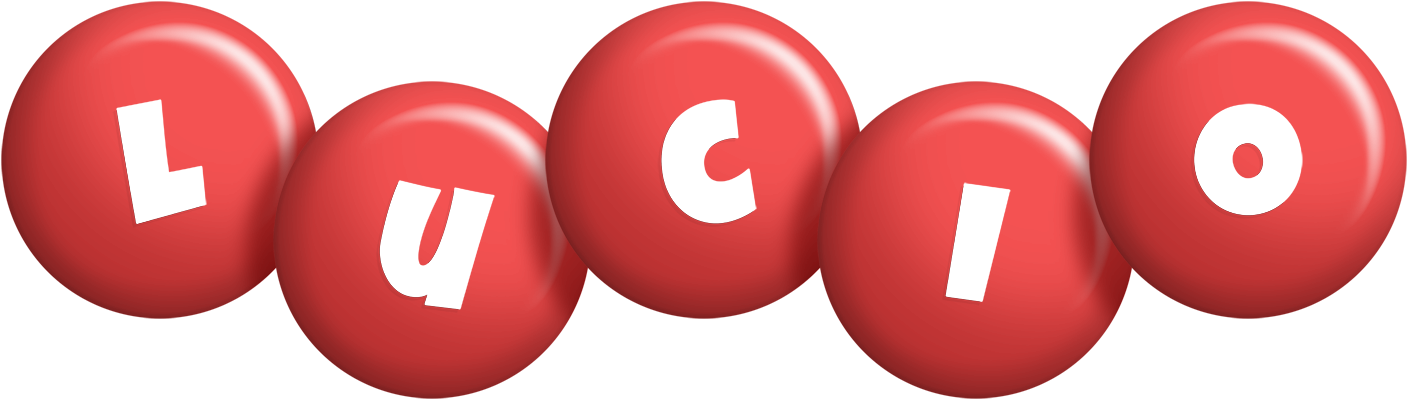 Lucio candy-red logo